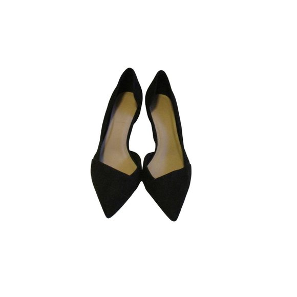 *ASOS Black Suede D'orsay Pointed Toe Pumps - Picture 3 of 8